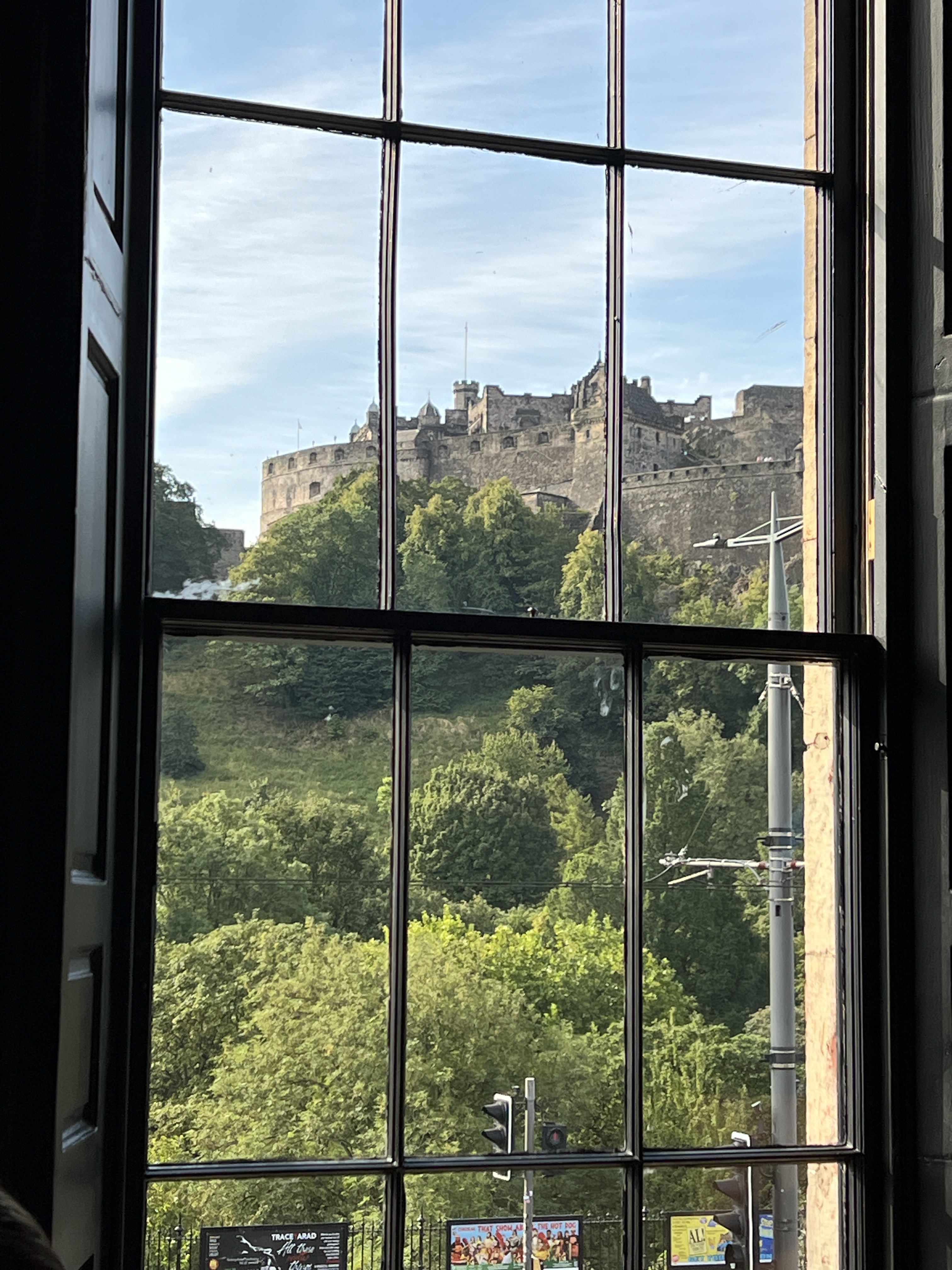 Edinburgh Castle Seen from Black Sheep Coffee